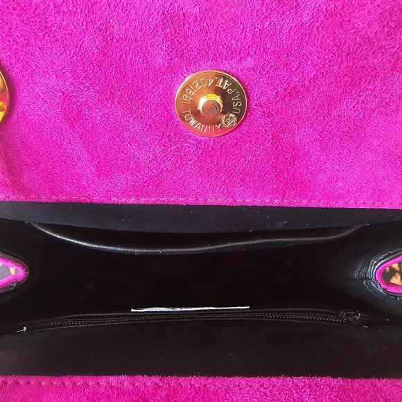Frenchy of California Purple Jewel Gold Soft Crossbody Shoulder Purse Bag 80s - Picture 8 of 10